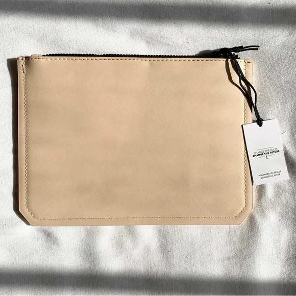 Yves Saint Laurent Beaute YSL Beige Makeup Bag Pouch - Picture 2 of 3